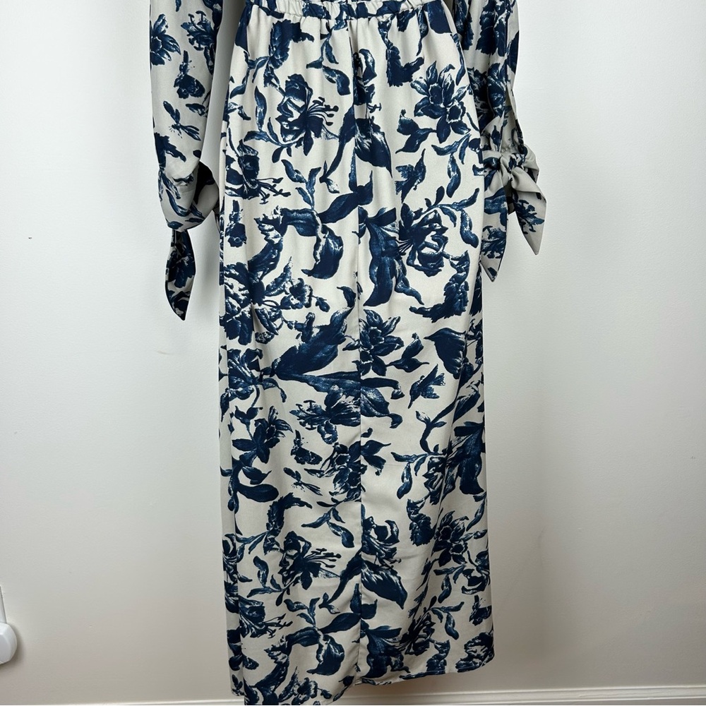 Kate & Mallory Abstract Floral Maxi Dress XS Bohemian ResortWear Wedding Guest - Picture 8 of 12